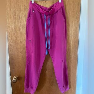 Figs Scrub Pants-Raspberry